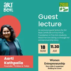 I was excited to give a guest lecture on women entrepreneurship to fine arts students. I love sharing my story and encouraging young artists to build their own brands.