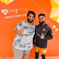 The energy you get from a workout partner is unmatched. Two of our members posing for a photo at our selfie wall after crushing another session together.