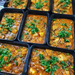 Batches of my Manipuri Sareng thongba (Boal fish curry) packed and ready for delivery. This is a staple for our festive platters.