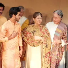 A moment I will cherish forever. The legendary Ustad Amjad Ali Khan and Subhalakshmi Mam praising my solo performance. To receive such kind words from the masters is the greatest blessing an artist can ask for.