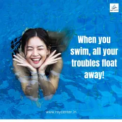 It's true! There's something magical about being in the water that makes all your troubles float away. Come experience the pure joy of swimming.