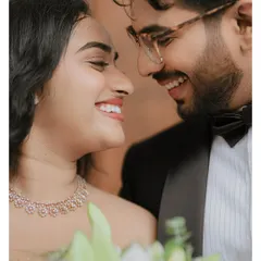 A close-up of pure happiness. The bright smiles and loving gaze between this Christian bride and groom say everything about the joy of their wedding day.