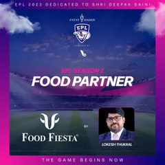 Proud to be the food partner for EPL Season 2. Collaborating with major events like this allows me to showcase my culinary skills to a wider audience.
