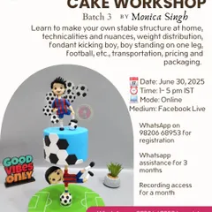 Announcing Batch 3 of my Anti-Gravity Cake Workshop! This online class teaches you how to make your own stable structures, create fondant figures, and master the technicalities of these amazing cakes.