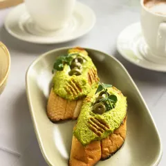 Step into our cafe where every bite is a delight. Our avocado bruschetta is a healthy and delicious option for a light meal or snack.