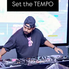 In the zone, setting the tempo for the night at Harlequinn in Delhi. A great set is all about reading the room and building the energy, and it all starts here on my Pioneer console.