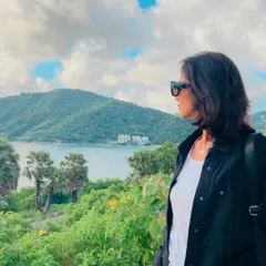 Taking a moment to breathe deep and soak in the view while traveling in Thailand. Fitness gives me the freedom to travel solo and be fully present in beautiful moments like this.