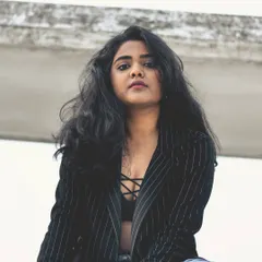This is the vibe of my original music. A little edgy, a little soulful. This shot was from the promotion of my Hindi R&B track, "Tasveer".