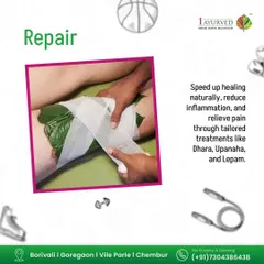 We use treatments like Upanaha, a warm herbal poultice, to repair injuries naturally. This therapy speeds up healing, reduces inflammation, and provides targeted pain relief for sports injuries and muscular sprains.