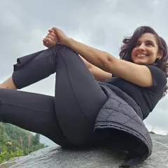 A joyful, candid moment of just being. The purpose I've found in yoga and nature makes me feel better with every passing day.