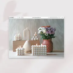 From modern bubble candles to elegant arch designs, I create a wide range of sculptural candles that double as decor. These pieces are perfect for adding an aesthetic touch to your home or event.