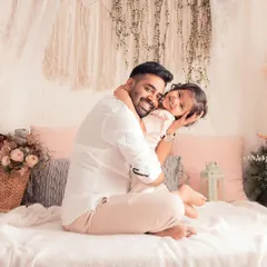 This is what forever looks like. The pure joy and love in this hug between a father and daughter is a precious memory, captured in our cozy lifestyle studio setup.