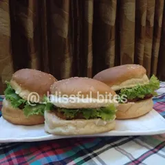 A trio of my homemade Zinger Burgers, perfect for a family meal or a small gathering. Each one is made with care and quality ingredients.