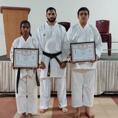 Presenting our first batch of Black Belts for the year. Achieving this rank is a significant milestone that requires immense dedication, and I am proud of these students.