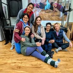 So much joy in one photo! I love seeing my clients connect and build friendships at the studio.
