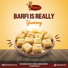 Bite into bliss with my yummy Barfi. Each piece is a taste of tradition wrapped in sweetness.