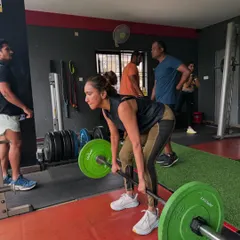 Strength has no gender. We empower all our clients to push their limits, like with this deadlift, building functional strength that translates to both athletic performance and everyday life.