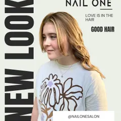 This graphic featuring a client with a fresh new look. We believe that good hair is an expression of love for yourself.