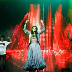 "Dance, Dance, Dance with my Hands, Hands, Hands." A simple pose that shows so much energy and joy on the sangeet stage.