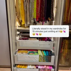 "Literally stood in my wardrobe for 15 minutes just smiling at it." That feeling of pure joy and relief is why we do what we do.