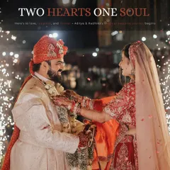 The exchange of garlands is a pivotal moment in any Indian wedding. We capture this with a focus on the couple's interaction, with the soft glow of sparklers in the background adding a touch of magic to their special day.