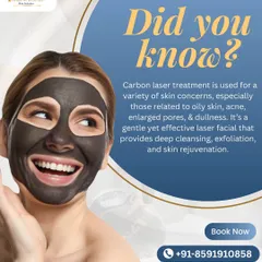 Did you know a Carbon Laser facial is great for oily skin, acne, and enlarged pores? This gentle laser treatment provides deep cleansing and exfoliation for a rejuvenated look.