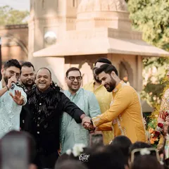 A beautiful, candid moment from Bismil and Shifa's Haldi ceremony. It's an honor to be part of such personal and happy family celebrations.