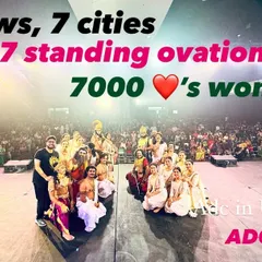 A moment of immense gratitude with our entire team after a successful run of seven shows across seven US cities. Receiving standing ovations at every venue is a testament to the team's hard work and the power of our shared art.