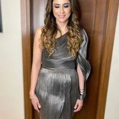 Another angle of this stunning smokey eye look, showing how it enhances the eye shape and adds a touch of drama for a cocktail party.