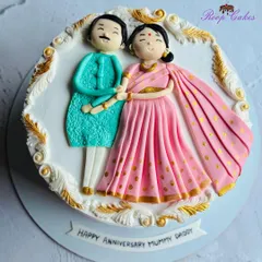 Celebrating love through art and sweetness. This handcrafted 2D couple figurine cake was made to honor a beautiful journey of togetherness for a special anniversary.