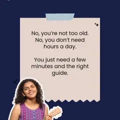 No, you're not too old. No, you don't need hours a day. You just need a few minutes and the right guide to improve your singing.