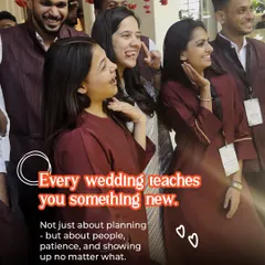 Every wedding teaches you something new, not just about planning, but about people, patience, and showing up no matter what. My team is the heart of every event's success.