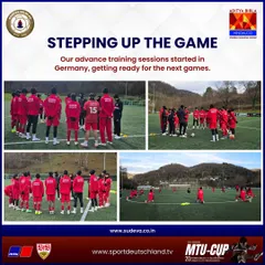 Stepping up the game. Our U15 team during an advanced training session in Germany, preparing for the MTU Cup. We ensure our players receive top-tier coaching to get them ready for international competition.