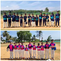 Our U-14 teams in different jerseys, ready for a competitive practice match at The Pitch Ground.