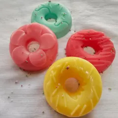 My donut soaps are a bestseller and a favorite among kids. They look good enough to eat and are made with gentle, moisturizing ingredients perfect for young skin.