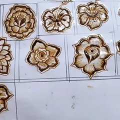 Once you are comfortable with the basics, we explore more complex and varied floral designs. This sheet shows different types of flowers you will learn to draw, each with its own unique shading and detail.