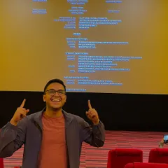 A still shot from the screening, pointing out my name in the credits for 'Sitaare Zameen Par'. Being a part of the chorus for a film of this scale was a huge milestone for me as a session vocalist.