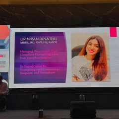 It was a privilege to be introduced as the Managing Director and Chief Consultant Dermatologist and Hair Transplant Surgeon for my clinics in Bangalore and Trivandrum at this national conference.
