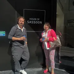 Outside the iconic House of Sassoon in London. Continuously learning and drawing inspiration from the masters of the craft is essential to my growth as an artist.