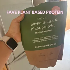 For those who prefer a plant-based option, this is my favorite plant protein powder. It's important to find a protein supplement that tastes good and digests well, whether it's whey or plant-based, to help you meet your daily protein targets for muscle recovery.