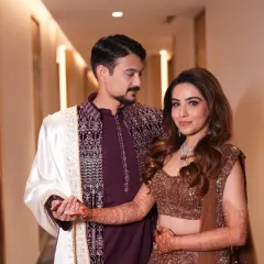 The connection between a couple is what makes a wedding so special. Here, I styled both the bride and groom in coordinated outfits that look beautiful together without being overly matched, allowing their personal styles to shine.
