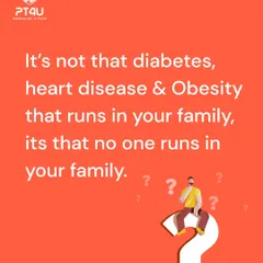 A powerful reminder that lifestyle choices have more impact than genetics. It's not that disease runs in your family; it's that no one runs in your family. Let's change that.