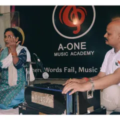 An expressive moment from a student during an Indian classical singing class. I encourage students to connect emotionally with the music they are performing.