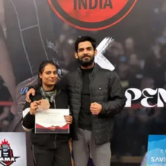 Another shot of our student with her well-earned bronze medal at her first ADCC Nationals. We are proud of her journey and her performance.
