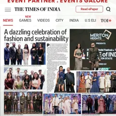 It's always rewarding to see our work featured in a major publication like The Times of India. This article covers the 'Face of India' event, for which I was the official event partner.