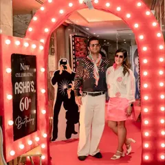 The hosts of the evening, ready to celebrate a huge milestone. I work closely with my clients to ensure their vision comes to life and they can relax and enjoy their own event, knowing every detail is taken care of.