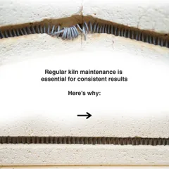This is the first in a series of posts about why regular kiln maintenance is so important for achieving consistent firing results and protecting your kiln from costly repairs.