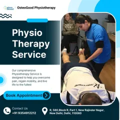 This image shows a hands-on physiotherapy session focused on a patient's leg. I design comprehensive treatment plans to help you overcome pain, regain full mobility, and return to the activities you love.