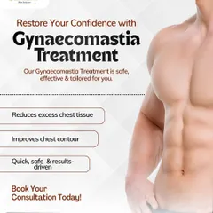 I offer a safe and effective Gynaecomastia treatment to reduce excess male chest tissue. My goal is to restore a natural, masculine contour and help you regain your confidence.