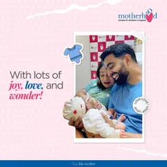 With lots of joy, love, and wonder! We are overjoyed to share this beautiful moment with Mr. Rahul Dua and Mrs. Nidhi Dua as they hold their new bundle of joy. It fills us with immense pride to see their family beaming with happiness.